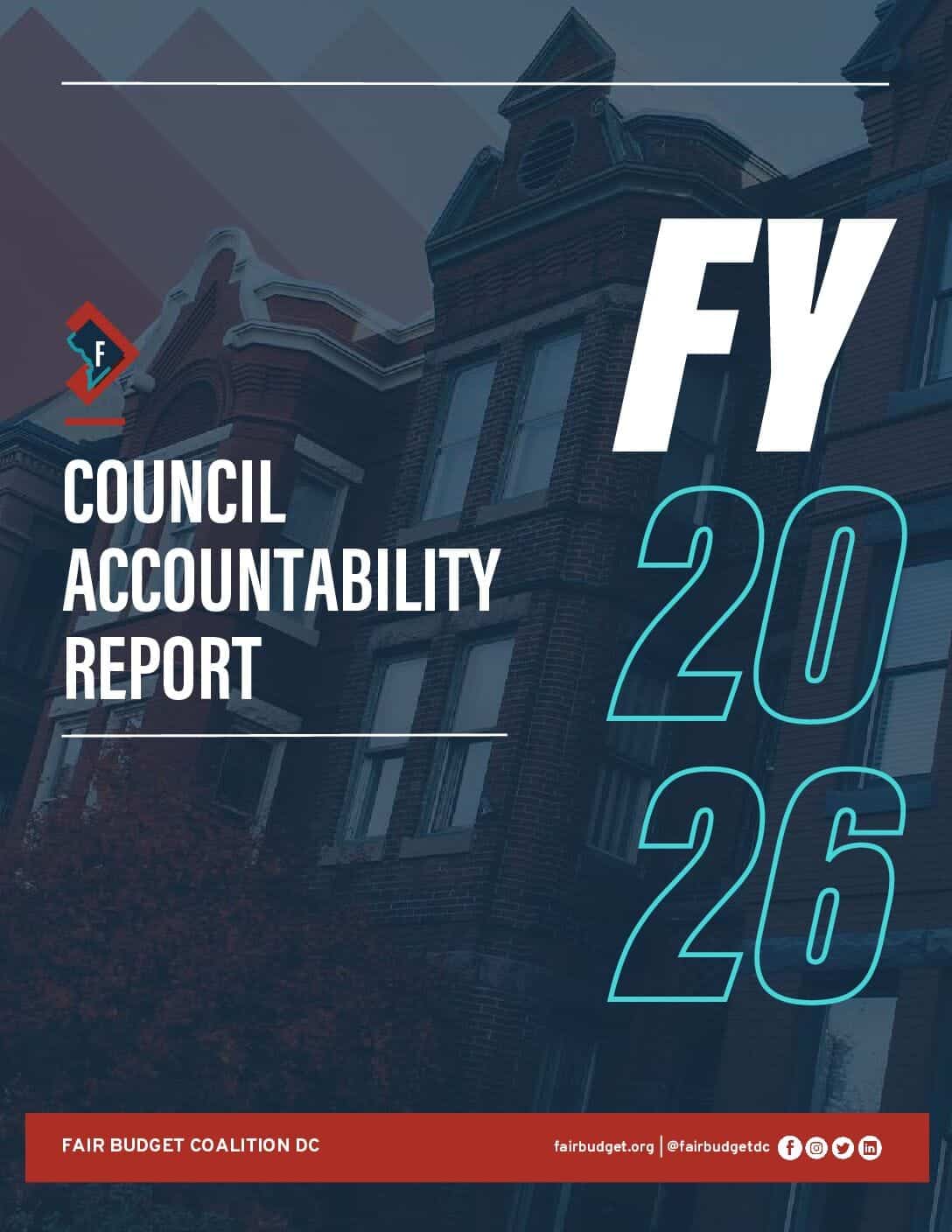 FY26 Council Accountability Report - Fair Budget Coalition